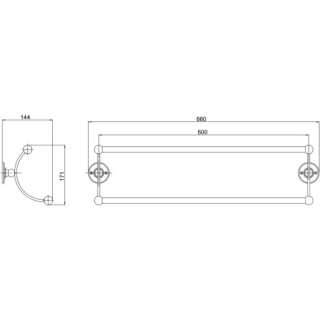 Burlington Double Towel Rail